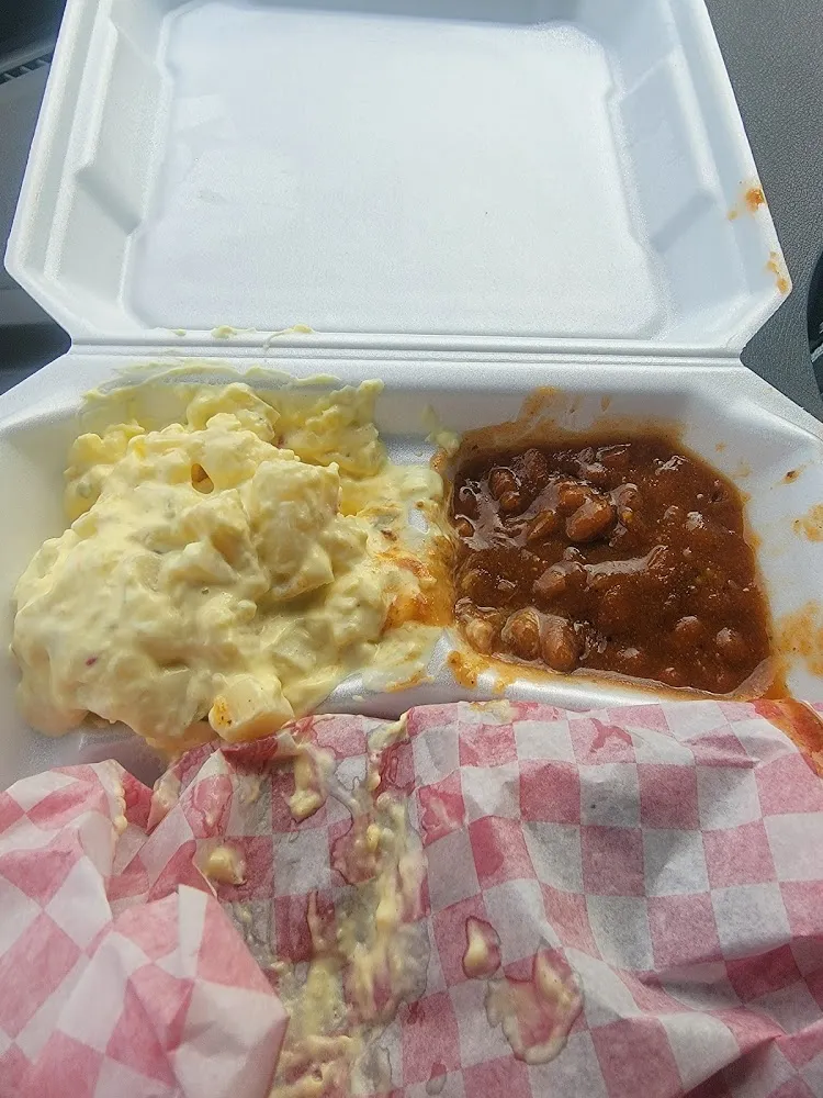 Potato Salad with Baked Beans